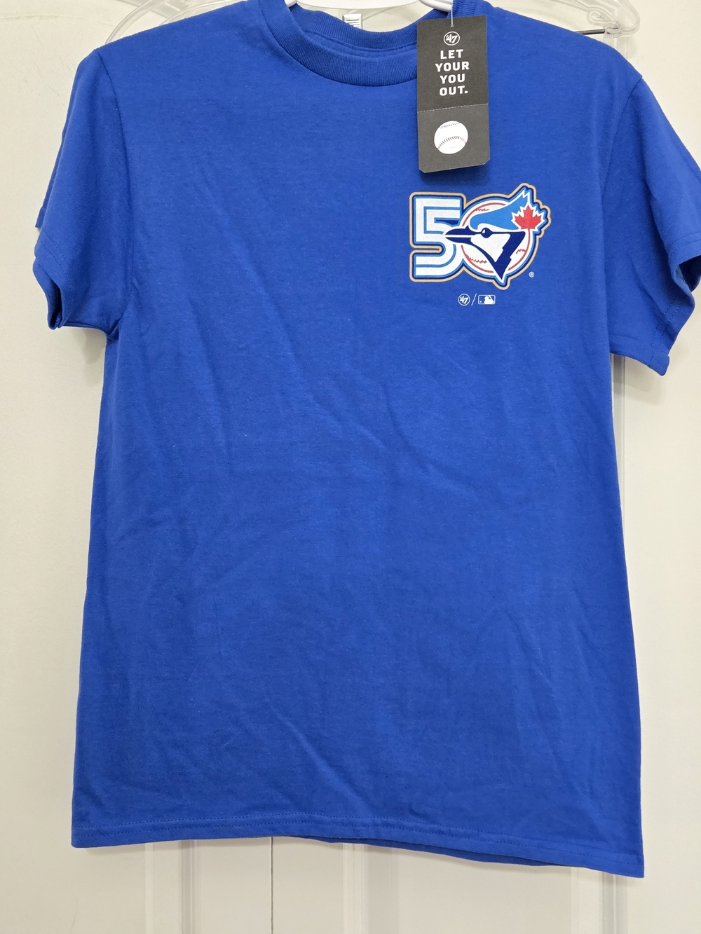 47 Brand Royal Blue Toronto Blue Jays 50th Anniversary Short Sleeve Tee